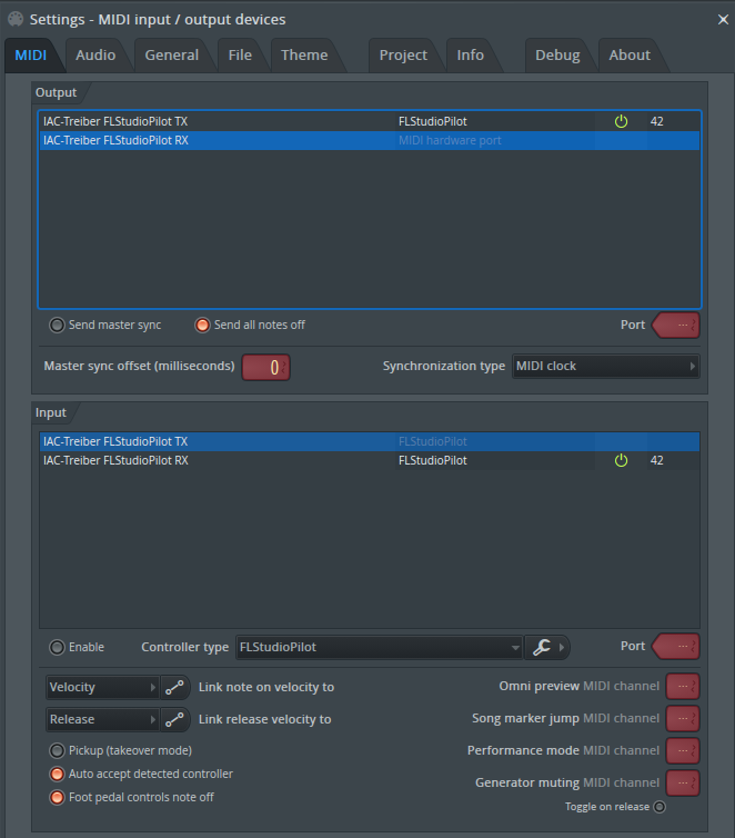 FL Studio MIDI settings